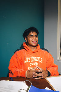 001 Orange LY Athletics Hoodie