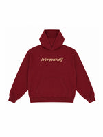 002 Dark Red LY Hoodie