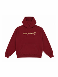 002 Dark Red LY Hoodie