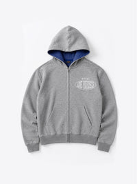 Grey LY Zip-Up Hoodie